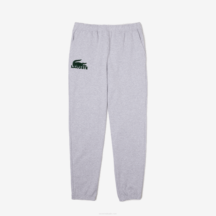 Lacoste Cotton Fleece Lounge Joggers 646T1475 Grey Chine Green Y9K Men