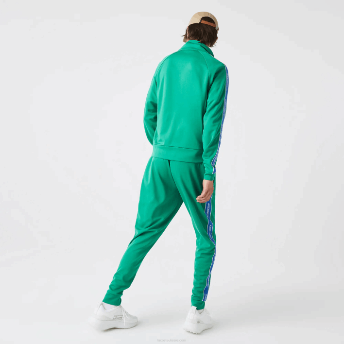 Lacoste Heritage Contrast Bands Trackpants 646T1068 Green HD2 Men