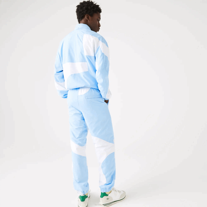 Lacoste Heritage Graphic Track Pants 646T1071 Blue White E7B Men