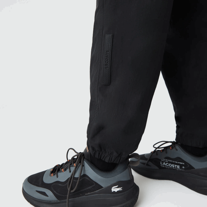 Lacoste Heritage Regular Fit Color-Block Trackpants 646T1110 Black Yellow N07 Men