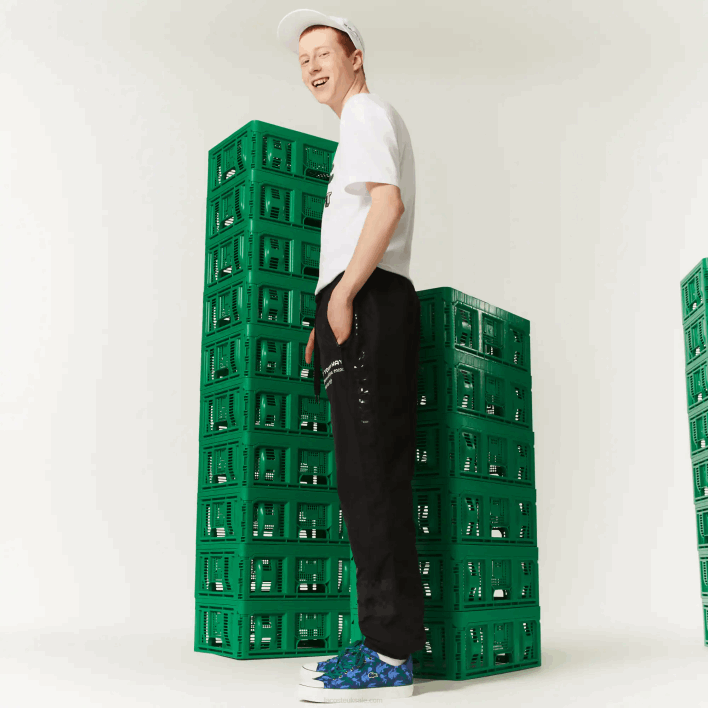 Lacoste LIVE x Minecraft Nylon Trackpants 646T1175 Black 031 Men