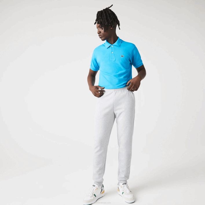 Lacoste Mesh Panels Trackpants 646T1020 Chine Light Grey 9YA Men