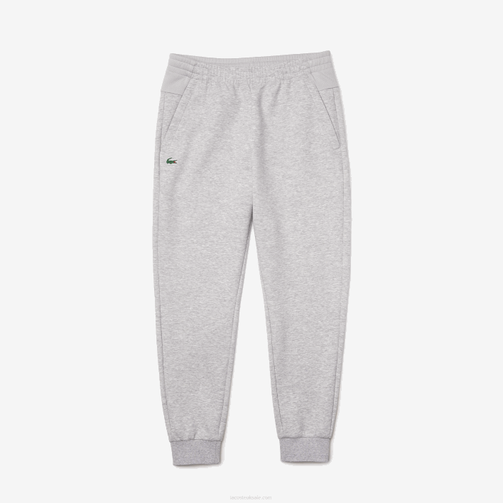 Lacoste Mesh Panels Trackpants 646T1020 Chine Light Grey 9YA Men