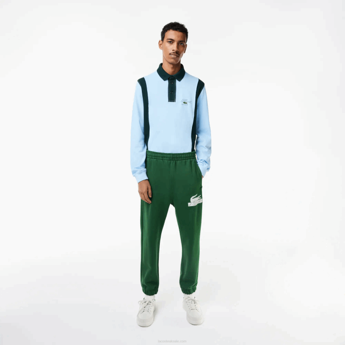 Lacoste Organic Cotton Track Pants 646T292 Green 132 Men