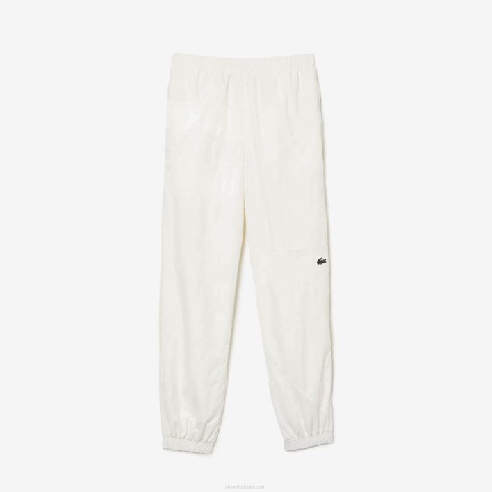 Lacoste Patchwork Water-Repellent Trackpants 646T1106 White B5L Men