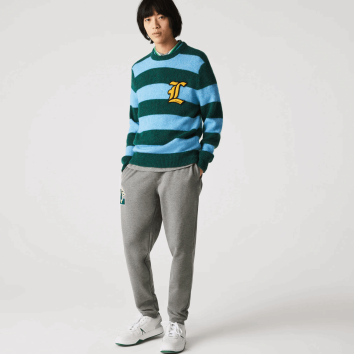 Lacoste Pennants L Badge Fleece Tracksuit Pants 646T1169 Grey Chine 1VQ Men