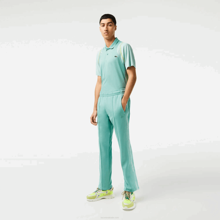 Lacoste Regular Fit Pique Track Pants 646T337 Green 3A4 Men