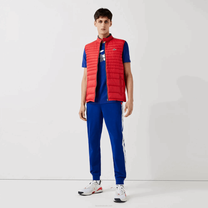 Lacoste SPORT Branded Bands Tracksuit Pants 646T1119 Blue Red White AN3 Men