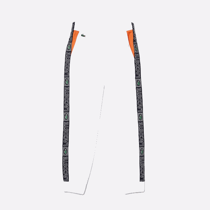 Lacoste SPORT Branded Bands Tracksuit Pants 646T1120 White Orange Navy Blue ASR Men