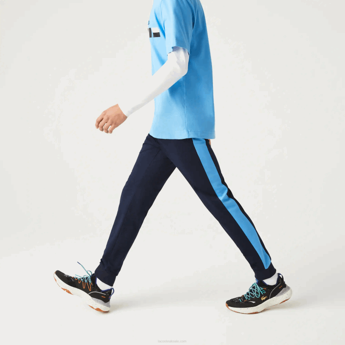 Lacoste SPORT Run-Resistant Tennis Trackpants 646T993 Navy Blue White 61E Men