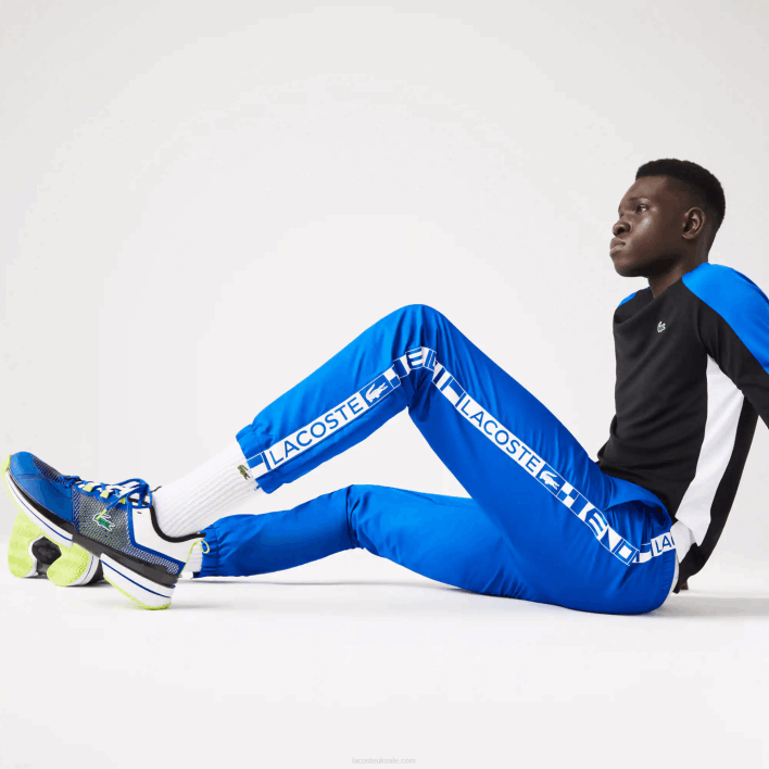 Lacoste SPORT Side Prints Tennis Trackpants 646T1087 Blue K1Q Men