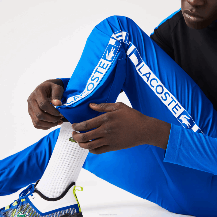 Lacoste SPORT Side Prints Tennis Trackpants 646T1087 Blue K1Q Men