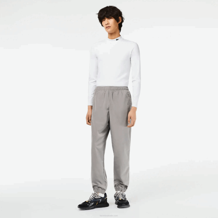 Lacoste Track Pants with GPS Coordinates 646T303 Grey KZW Men