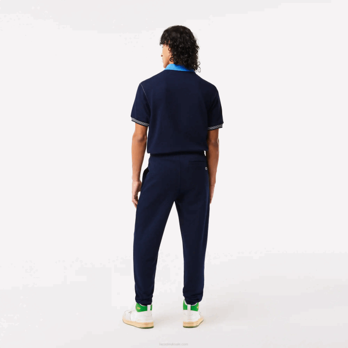 Lacoste Unbrushed Fleece Track Pants 646T309 Navy Blue 166 Men