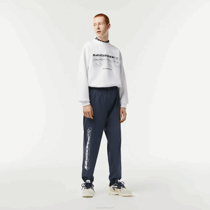 Lacoste Waterproof Stretch Track Pants 646T336 Blue KXE Men