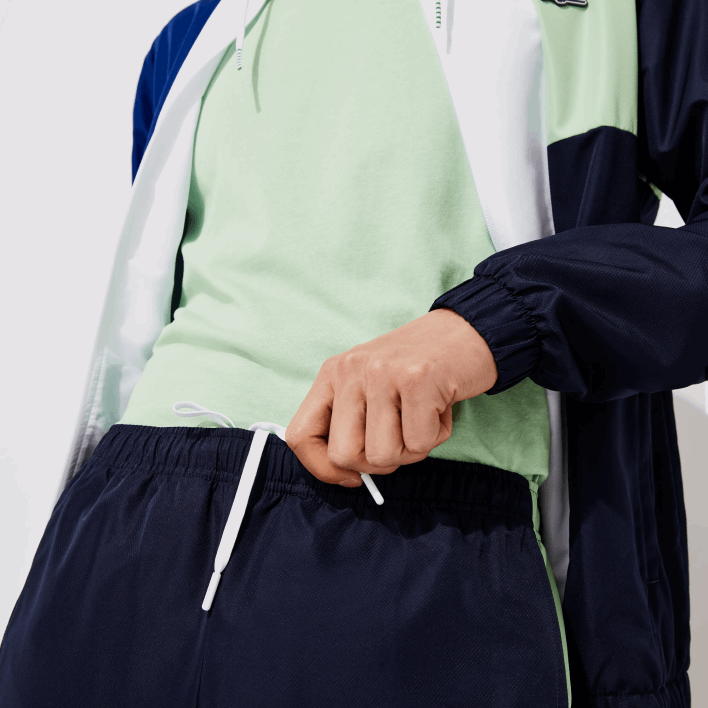 Lacoste SPORT Colorblock Tracksuit 646T1201 Green Navy Blue White CN1 Men