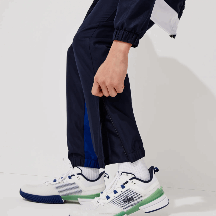 Lacoste SPORT Colorblock Tracksuit 646T1201 Green Navy Blue White CN1 Men