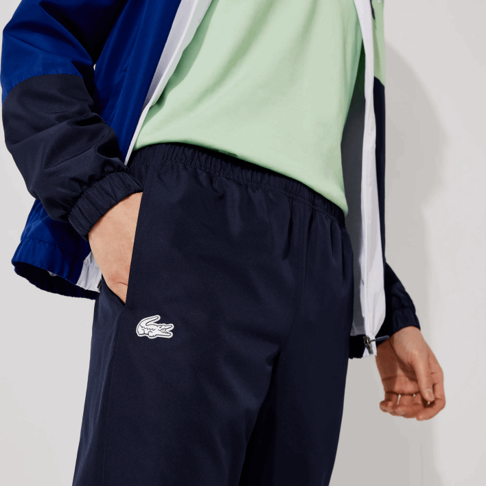Lacoste SPORT Colorblock Tracksuit 646T1201 Green Navy Blue White CN1 Men