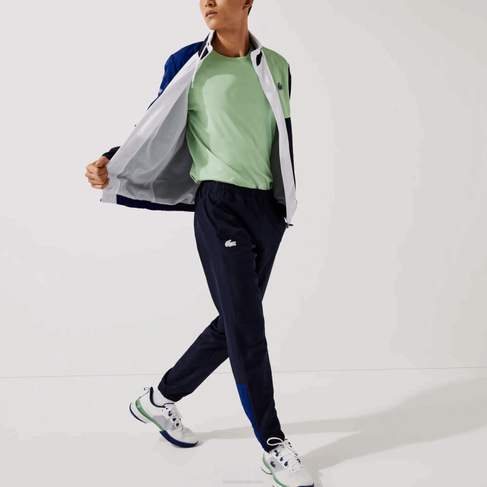 Lacoste SPORT Colorblock Tracksuit 646T1201 Green Navy Blue White CN1 Men