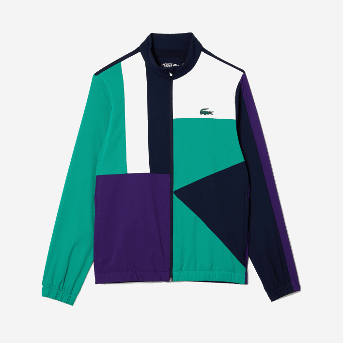 Lacoste SPORT Crocodile Print Tennis Tracksuit 646T1145 Navy Blue Green Purple White XSB Men