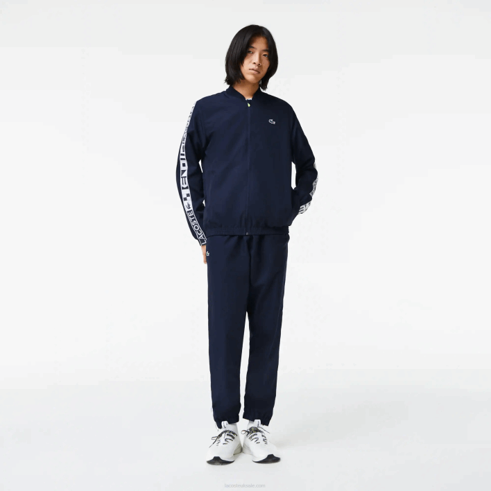 Lacoste SPORT Printed Tennis Tracksuit 646T1172 Navy Blue 423 Men