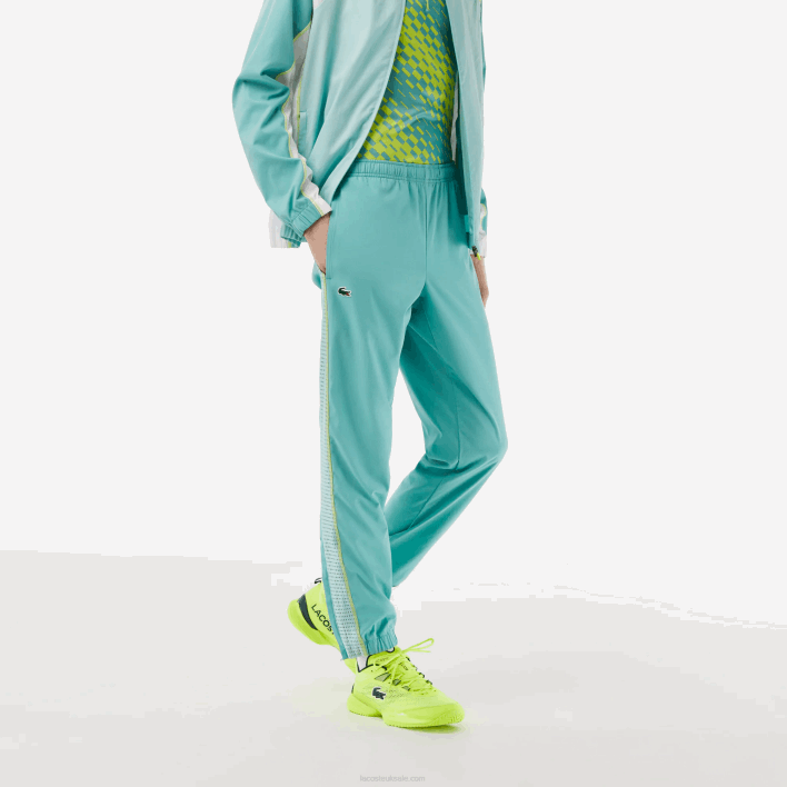 Lacoste Tennis High Neck Jogger Set 646T27 Light Green White Yellow XIA Men