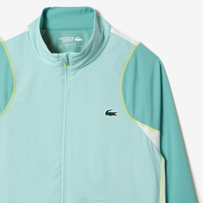 Lacoste Tennis High Neck Jogger Set 646T27 Light Green White Yellow XIA Men