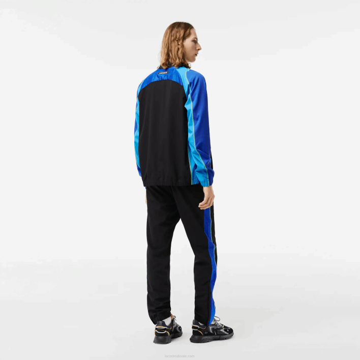 Lacoste Tennis High Neck Jogger Set 646T28 Black Blue Yellow AYF Men