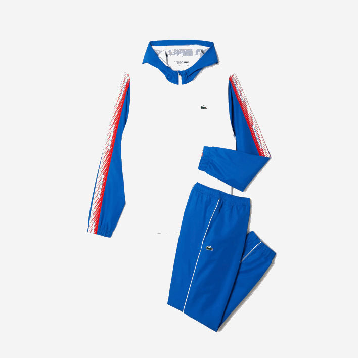 Lacoste Tennis Regular Fit Jogger Set 646T341 White Blue White WMI Men
