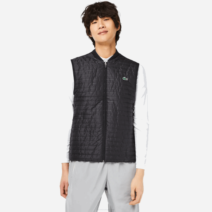 Lacoste SPORT Padded Reversible Vest 646T384 Grey Black WIX Men