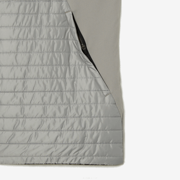 Lacoste SPORT Padded Reversible Vest 646T384 Grey Black WIX Men