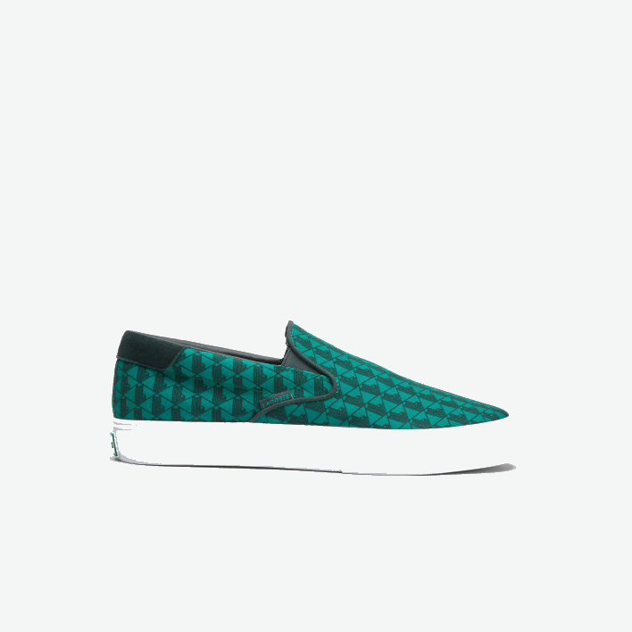 Lacoste Jump Serve Textile Slip on 646T1854 Green & White 1R7 Men