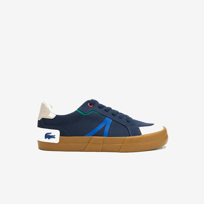 Lacoste L004 Textile Gum Sole Sneakers 646T1856 Navy Gum GU1 Men