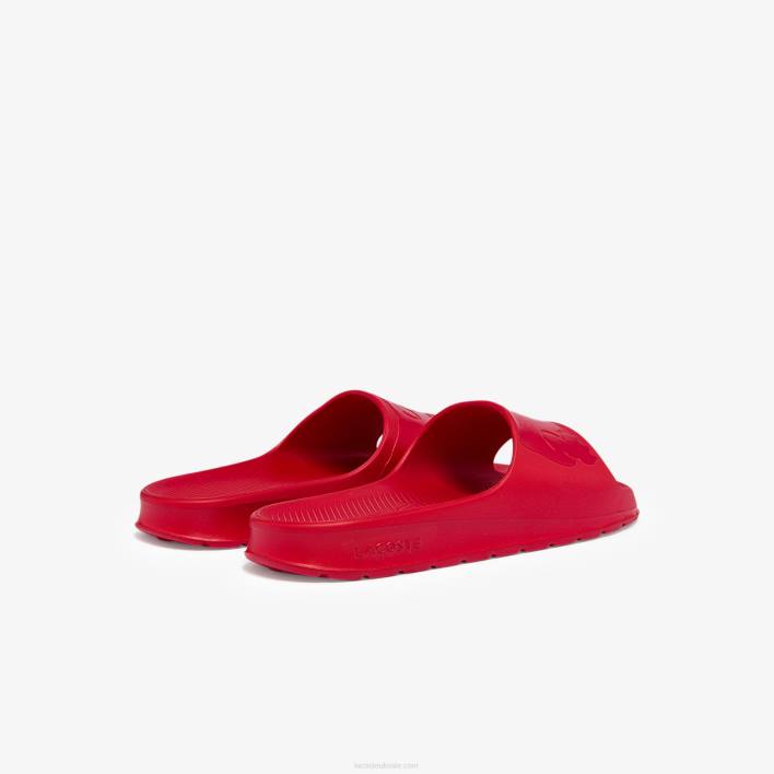 Lacoste Croco 2.0 Synthetic Logo Slides 646T1811 Red RR1 Men