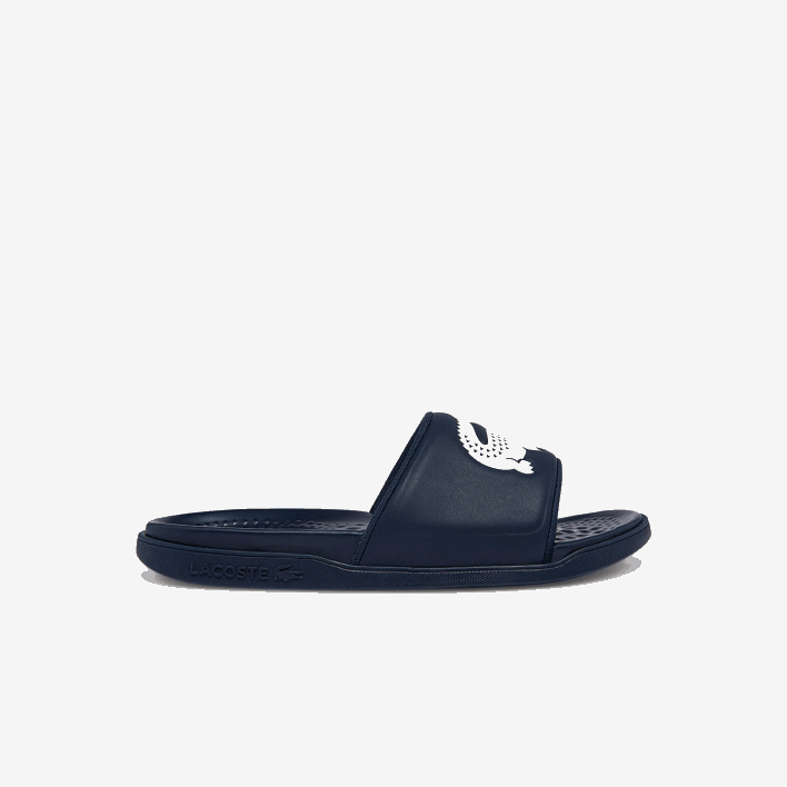Lacoste Croco Dualiste Synthetic Slides 646T1877 Navy & White 092 Men