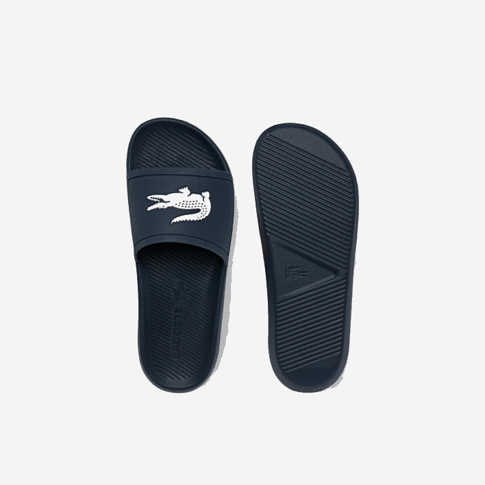 Lacoste Croco Water-repellent Synthetic Slides 646T1820 Navy & White 092 Men