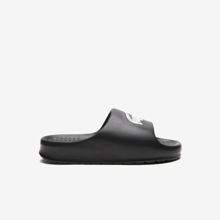 Lacoste Serve Slide 2.0 Evo Synthetic Colorblock Slides 646T1740 Black & Off White 454 Men