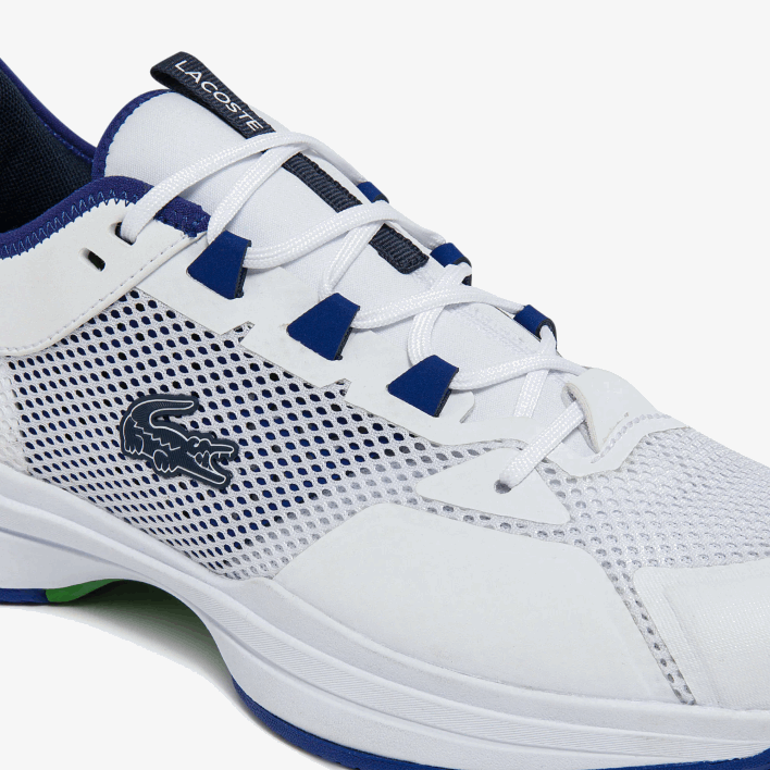Lacoste AG-LT21 Textile and Synthetic Tennis Shoes 646T1865 White/Blue 080 Men