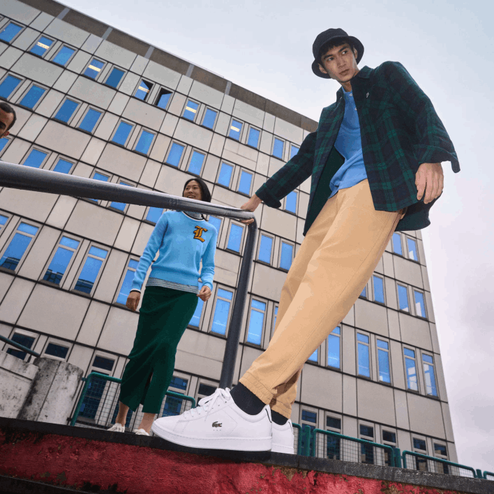 Lacoste Carnaby BL Leather Sneakers 646T1815 White & Navy 042 Men