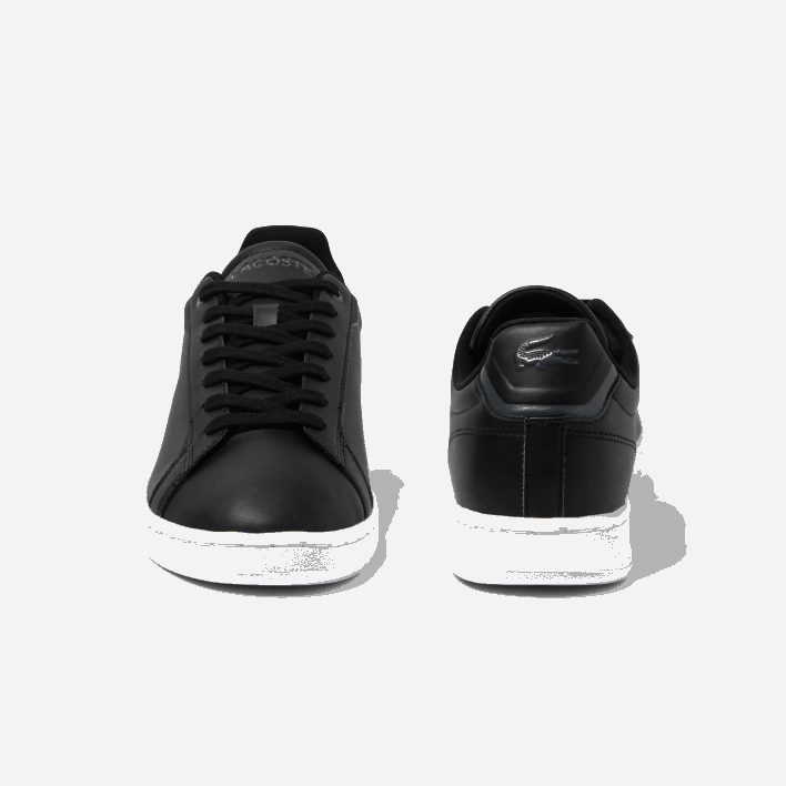 Lacoste Carnaby Pro BL Leather Tonal Sneakers 646T1742 Black & White 312 Men