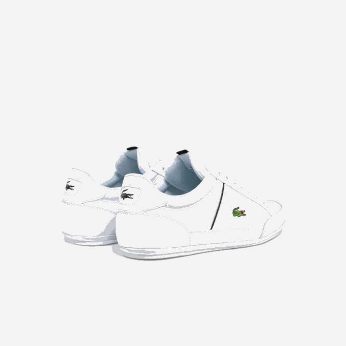 Lacoste Chaymon Synthetic and Leather Sneakers 646T1724 White & Black 147 Men