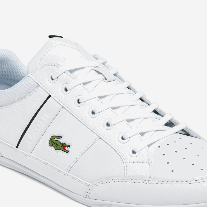 Lacoste Chaymon Synthetic and Leather Sneakers 646T1724 White & Black 147 Men
