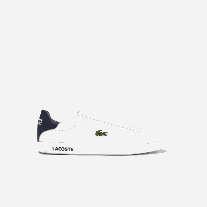 Lacoste Graduate Leather Sneakers 646T1912 White & Navy 042 Men