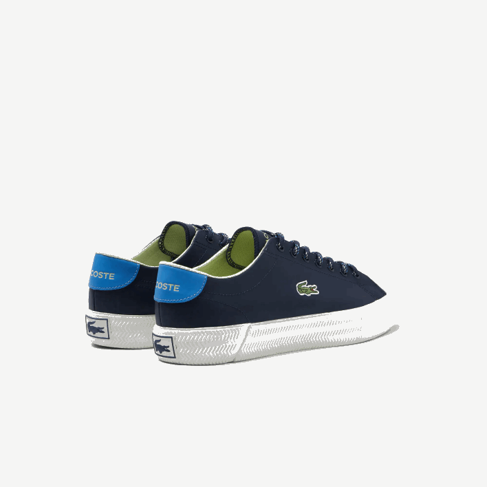 Lacoste Gripshot Leather and Suede Sneakers 646T1899 Navy & Off White J18 Men