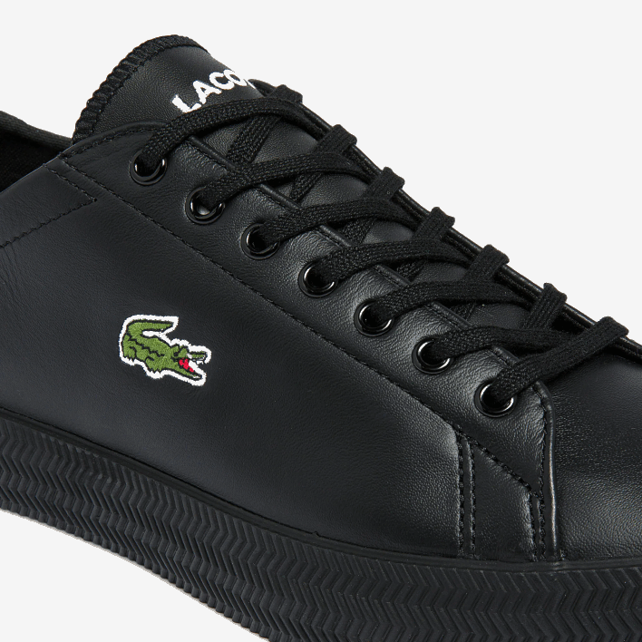 Lacoste Gripshot Leather and Synthetic Sneakers 646T1883 Black 02H Men