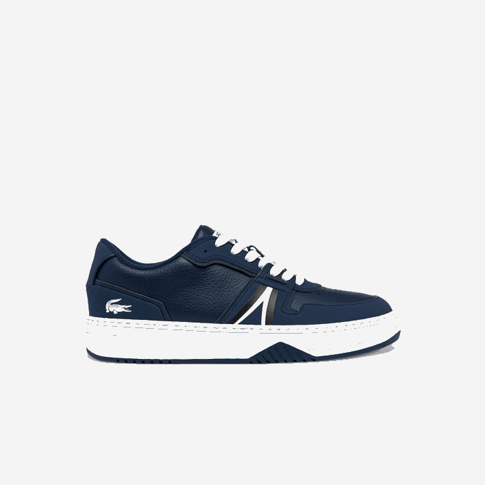 Lacoste L001 Leather Color-Pop Sneakers 646T1829 Navy & White 092 Men