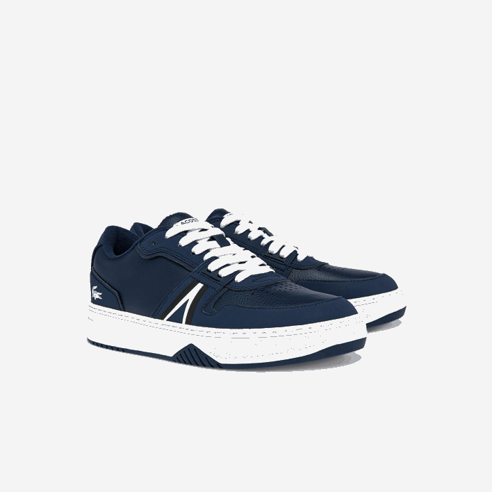 Lacoste L001 Leather Color-Pop Sneakers 646T1829 Navy & White 092 Men