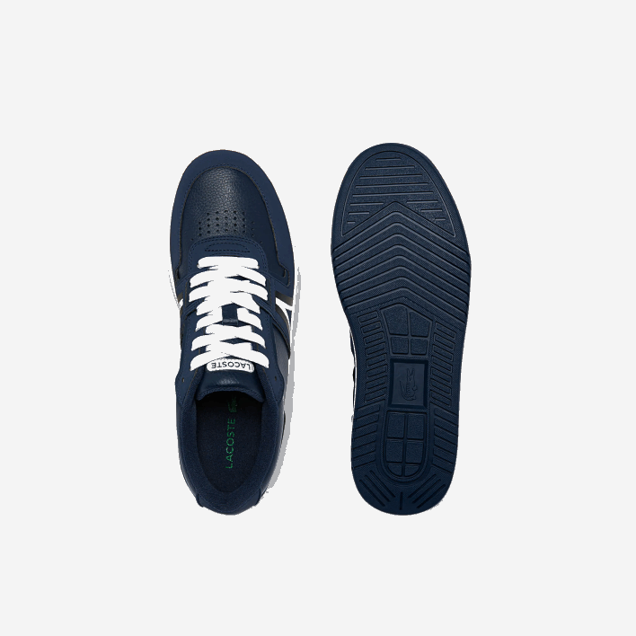 Lacoste L001 Leather Color-Pop Sneakers 646T1829 Navy & White 092 Men
