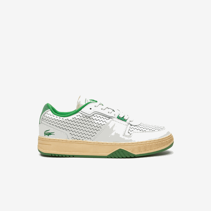 Lacoste L001 Leather Heel Pop Sneakers 646T1745 White/Green 082 Men