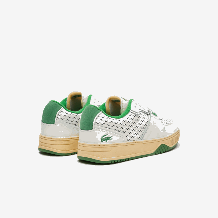Lacoste L001 Leather Heel Pop Sneakers 646T1745 White/Green 082 Men